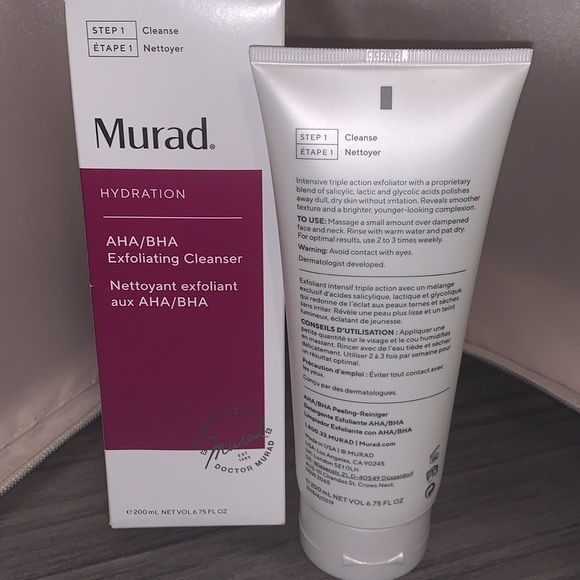 Murad Sealed New in Box Hydration AHA/BHA Exfoliating Cleanser - Picture 7 of 8